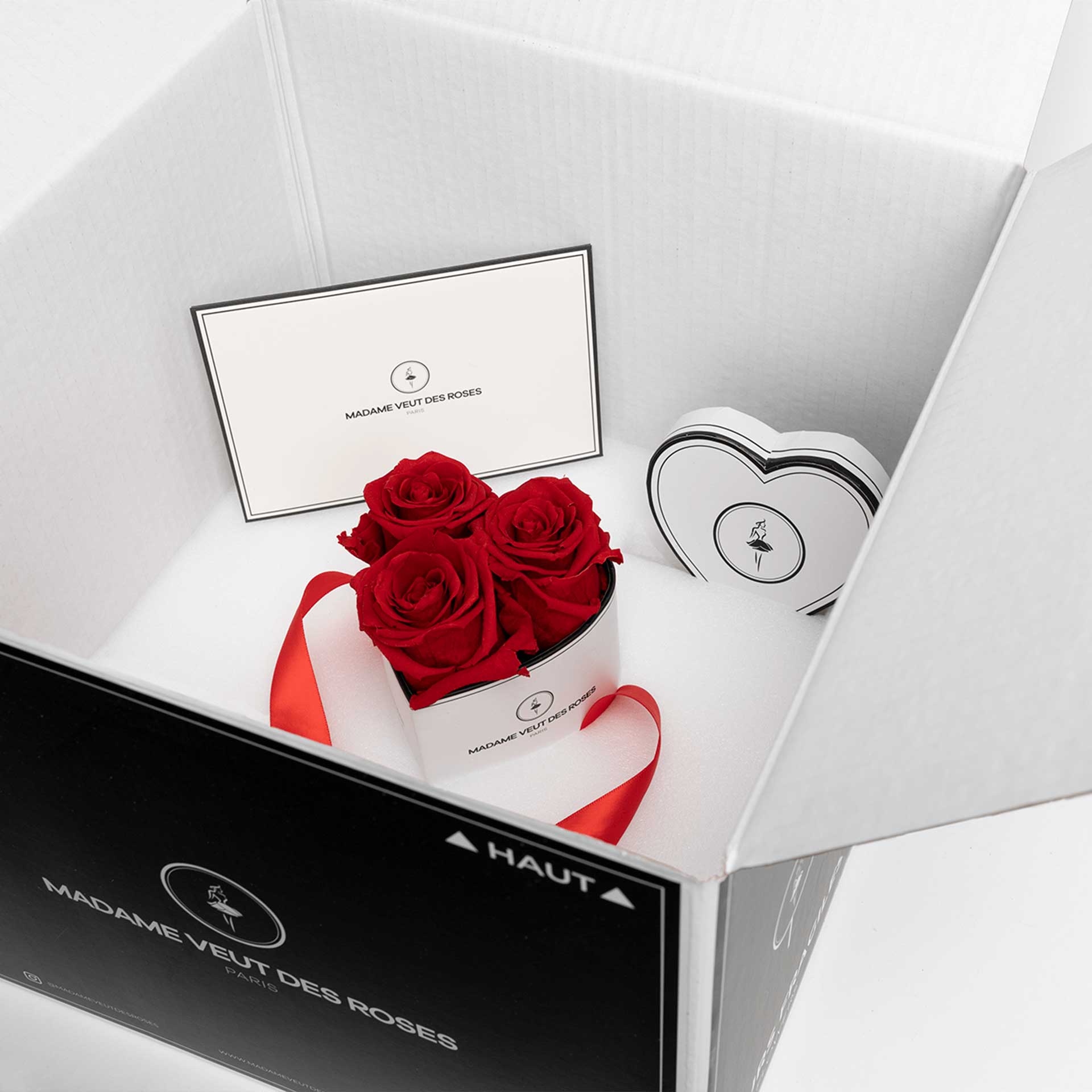 JUMBO "L'unique" Rond Petit - Roses éternelles - Madame Veut Des Roses