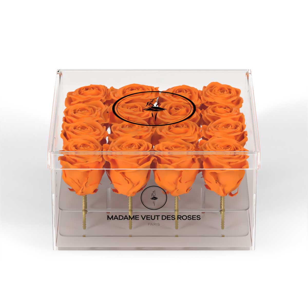 CRISTAL Carré Medium - Roses éternelles - Madame Veut Des Roses