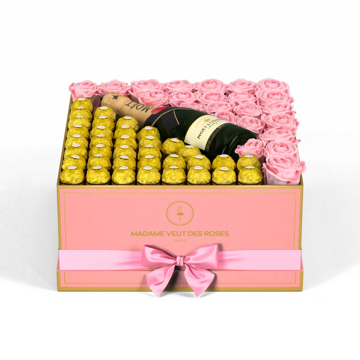 Carré Grand - Roses éternelles - Madame Veut Des Roses