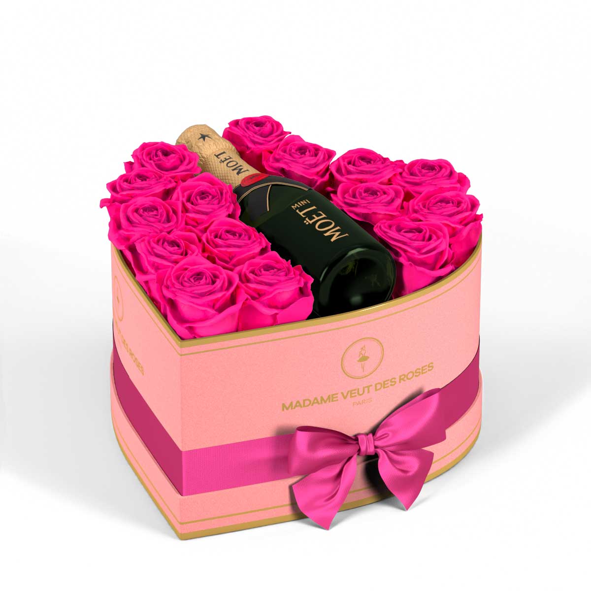 Cœur Medium - Roses éternelles - Madame Veut Des Roses