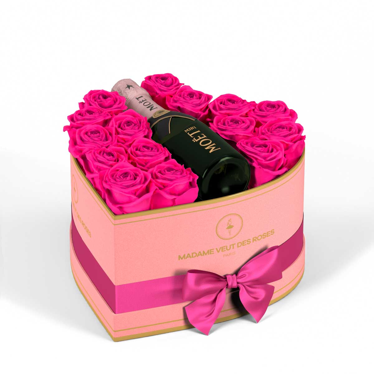 Cœur Medium - Roses éternelles - Madame Veut Des Roses
