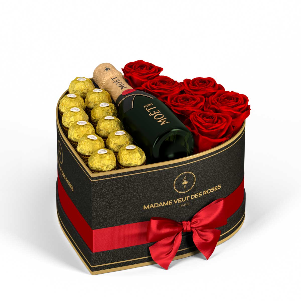 Cœur Medium - Roses éternelles - Madame Veut Des Roses