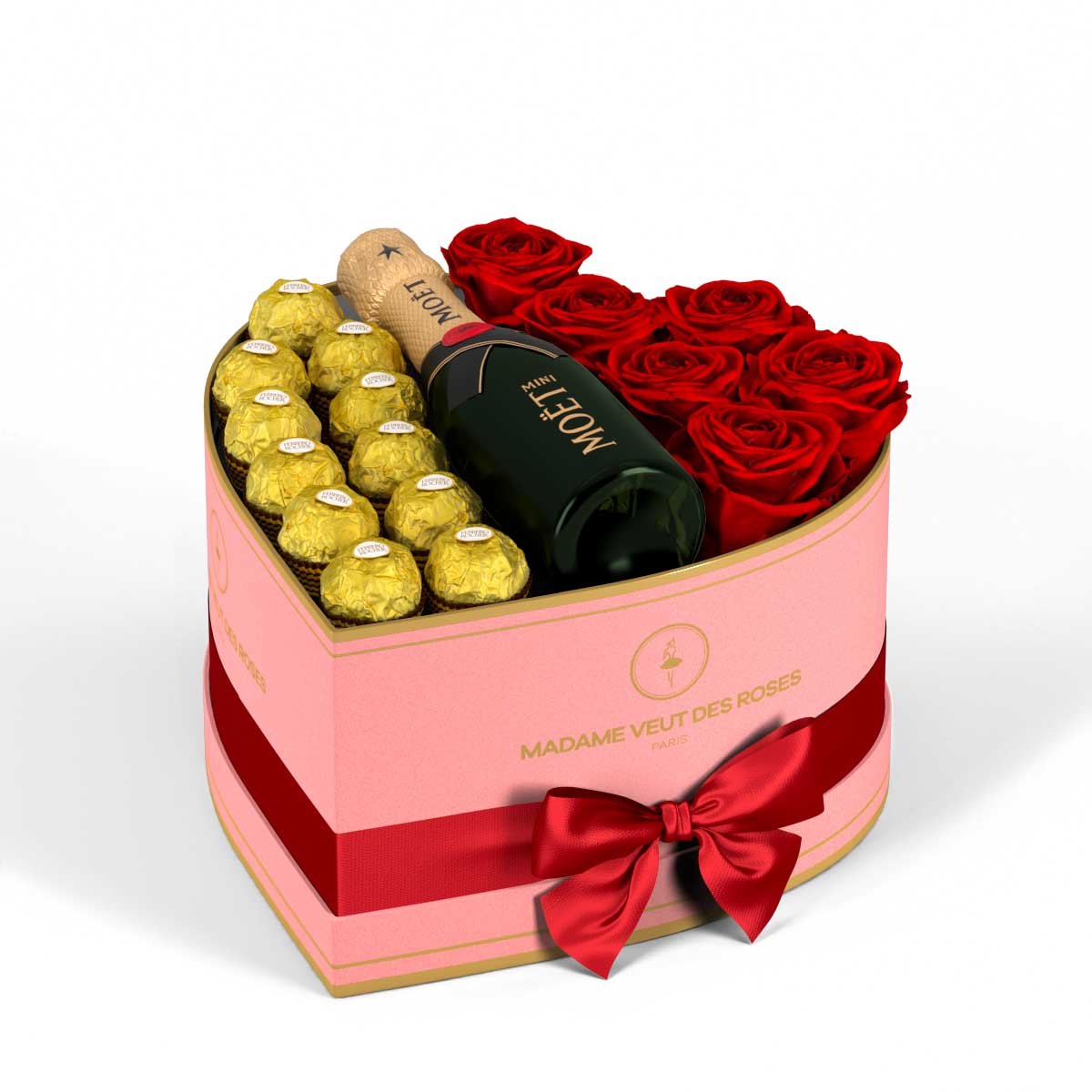 Cœur Medium - Roses éternelles - Madame Veut Des Roses