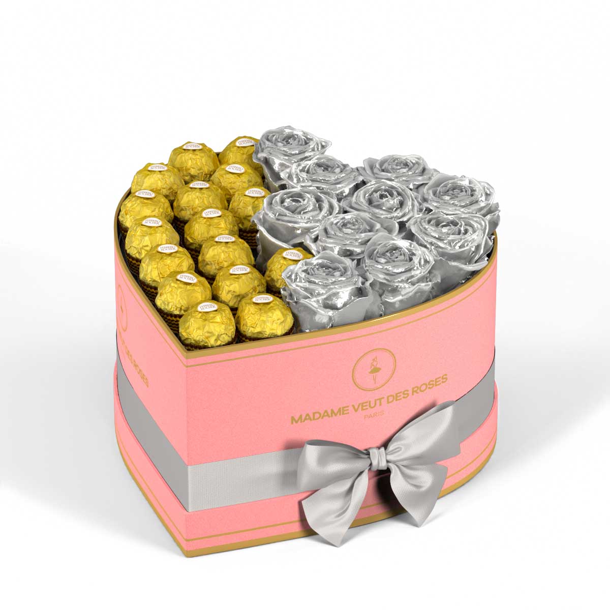 Cœur Medium - Roses éternelles - Madame Veut Des Roses