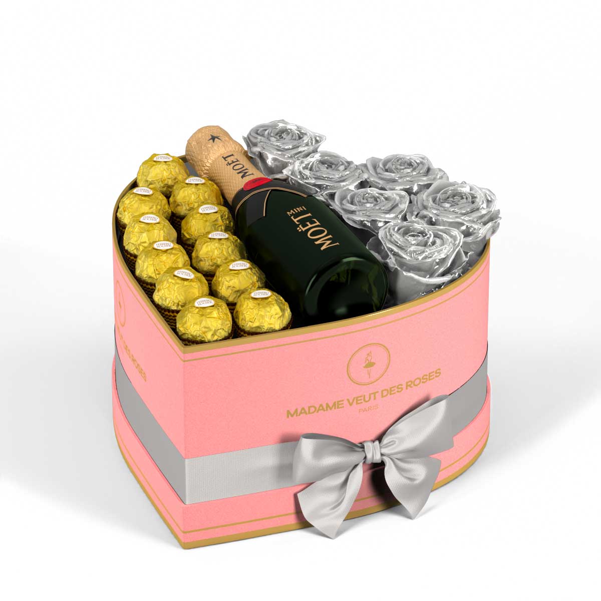Cœur Medium - Roses éternelles - Madame Veut Des Roses