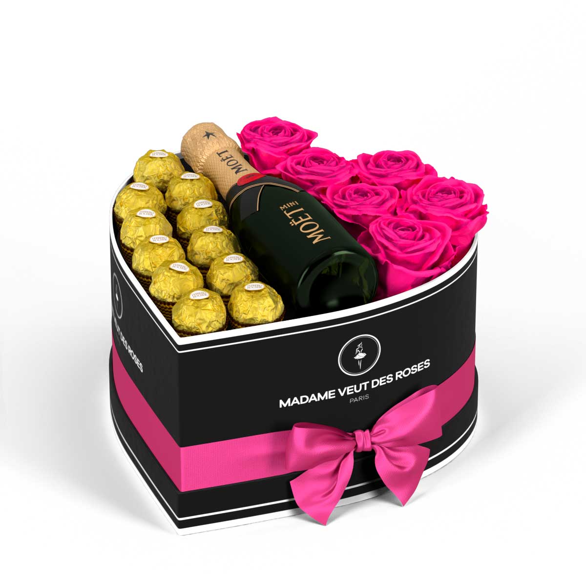 Cœur Medium - Roses éternelles - Madame Veut Des Roses