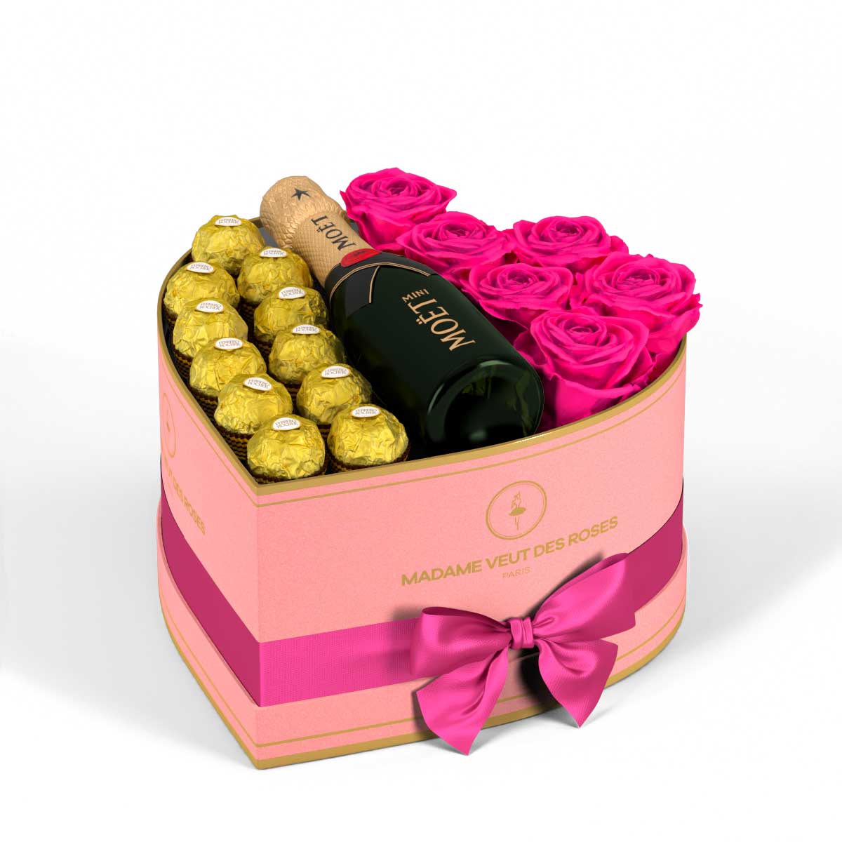 Cœur Medium - Roses éternelles - Madame Veut Des Roses