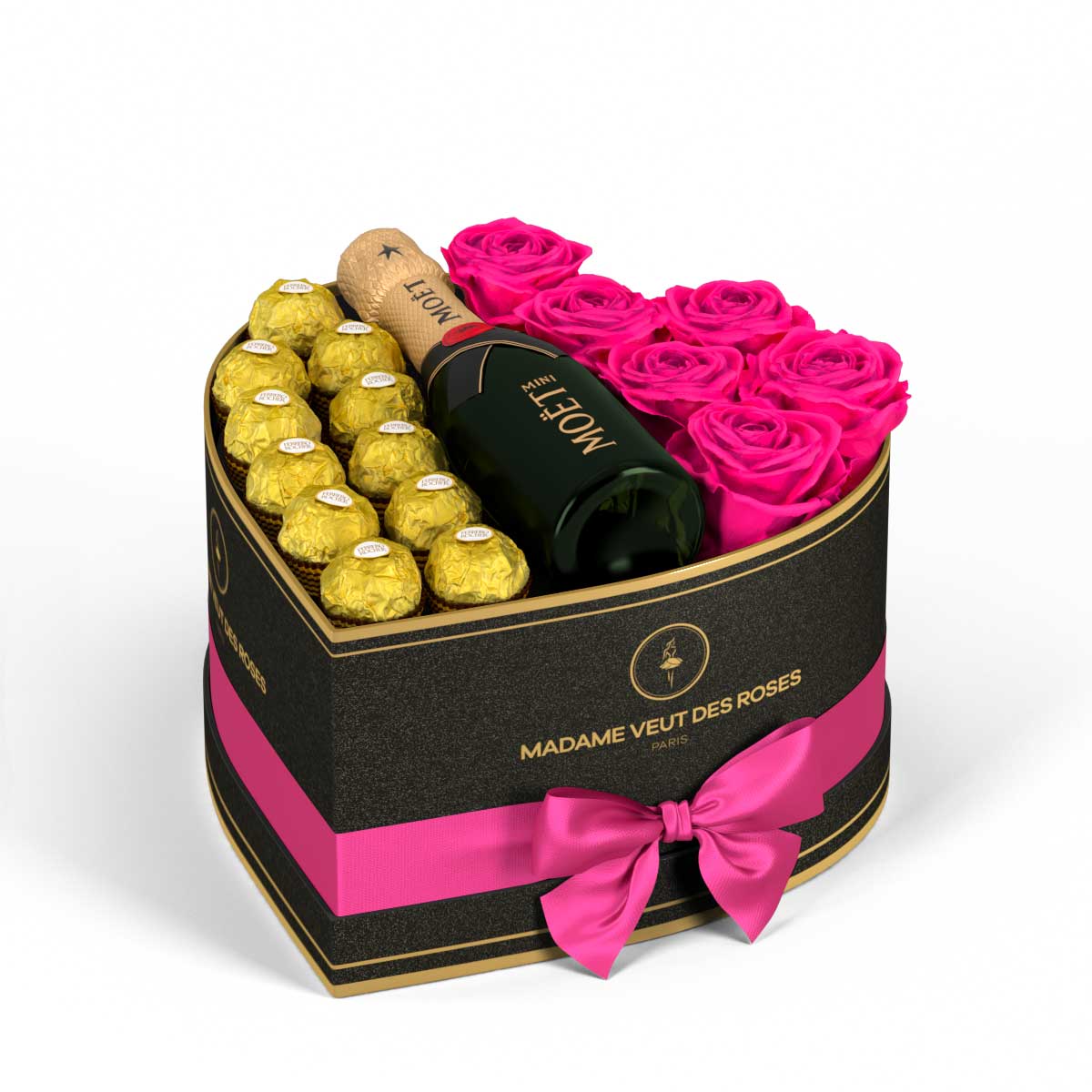 Cœur Medium - Roses éternelles - Madame Veut Des Roses
