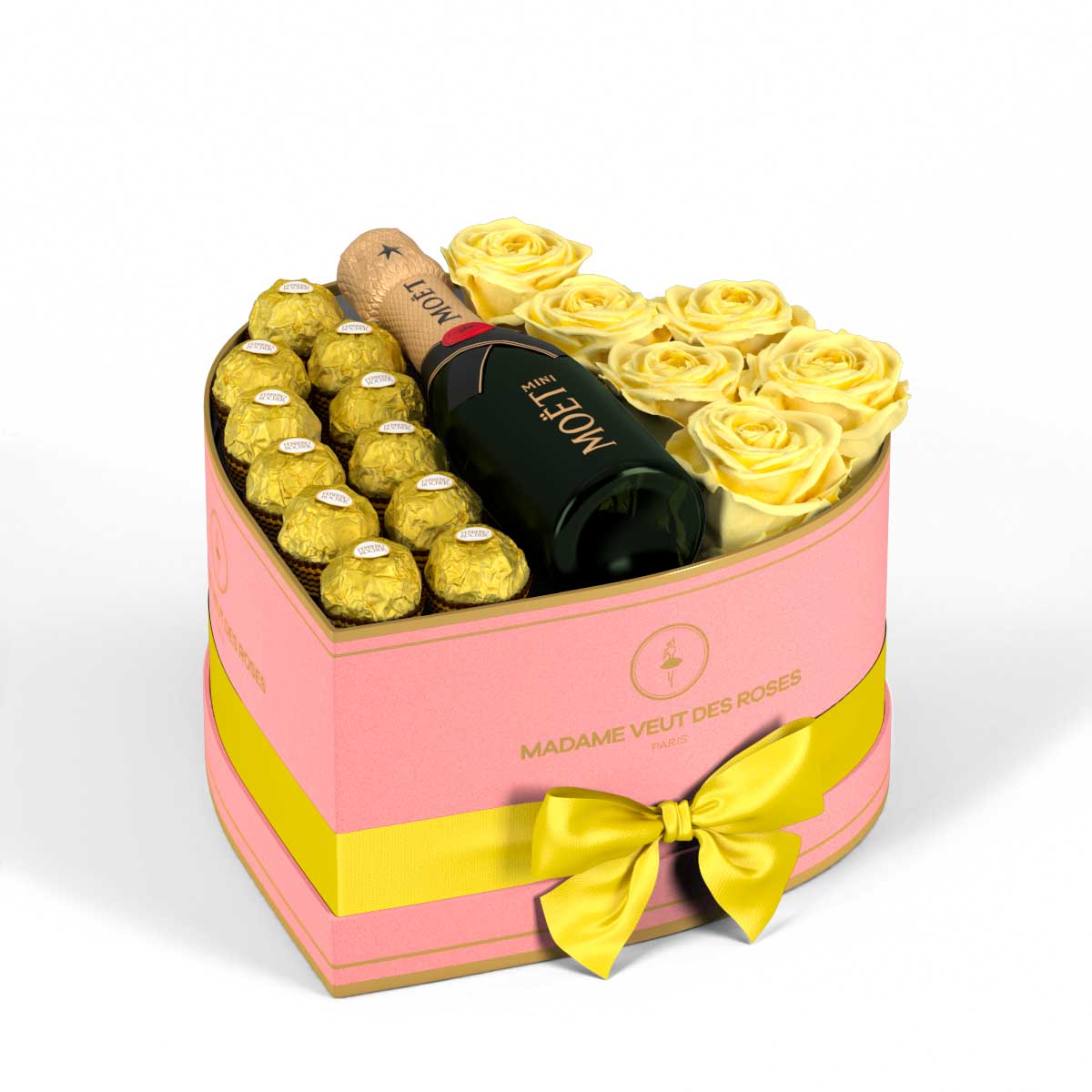 Cœur Medium - Roses éternelles - Madame Veut Des Roses