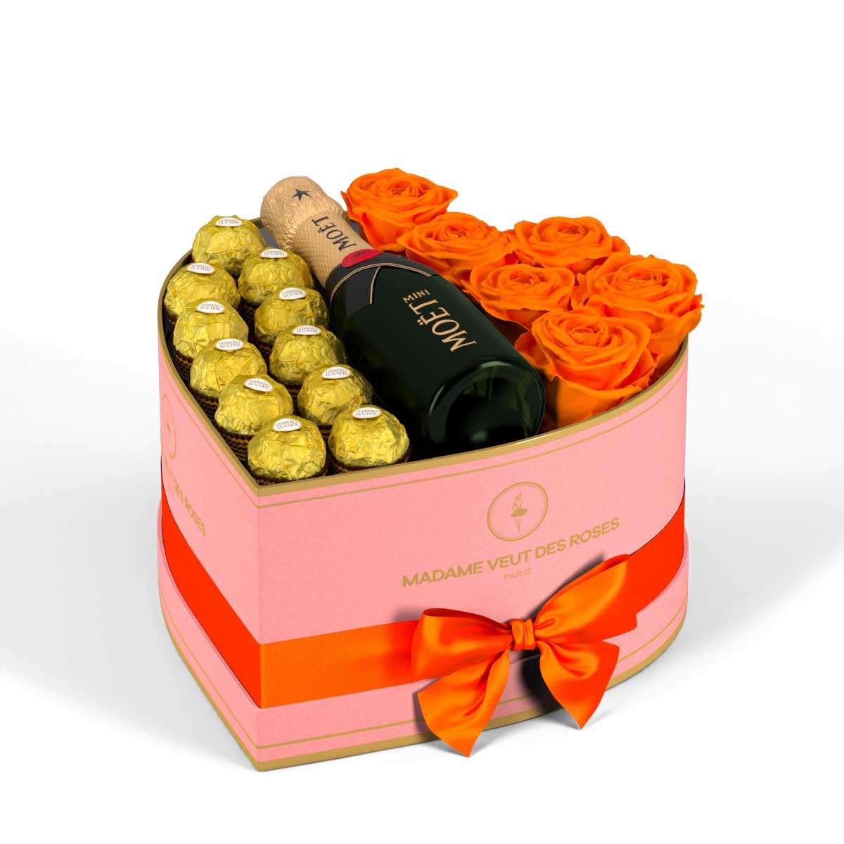 Cœur Medium - Roses éternelles - Madame Veut Des Roses