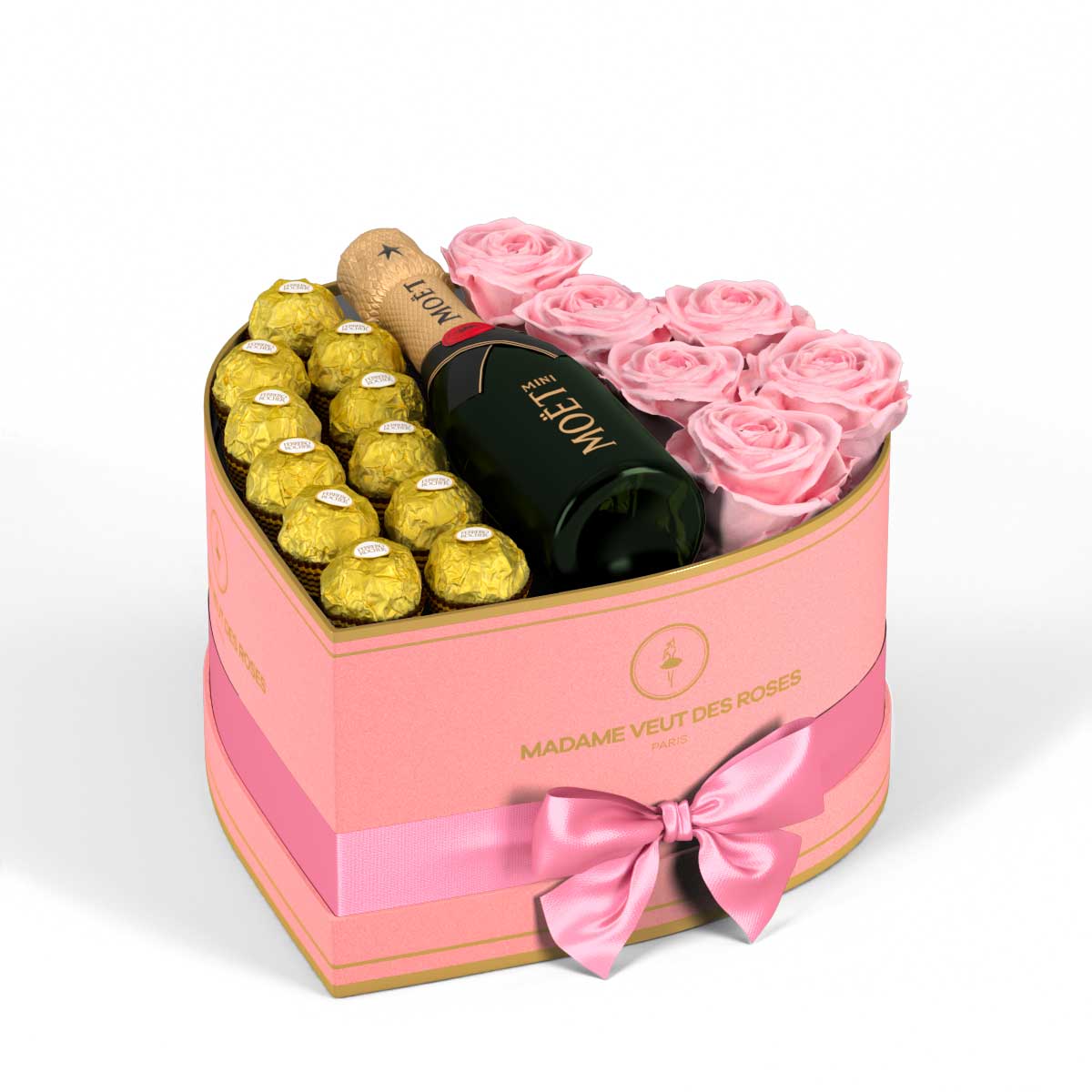 Cœur Medium - Roses éternelles - Madame Veut Des Roses