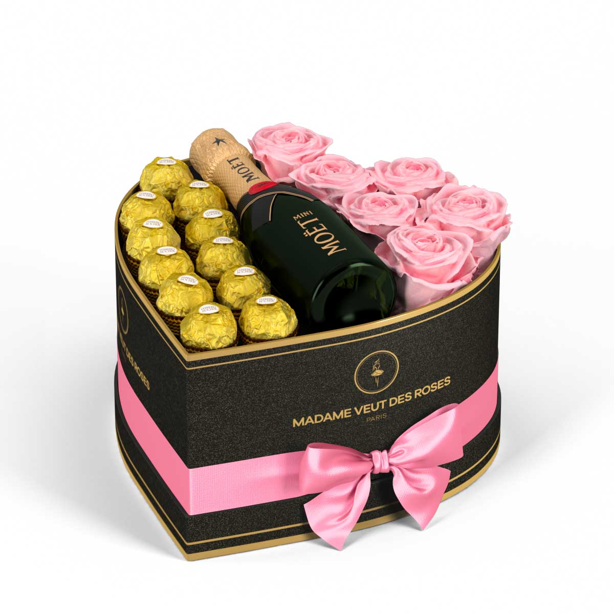 Cœur Medium - Roses éternelles - Madame Veut Des Roses