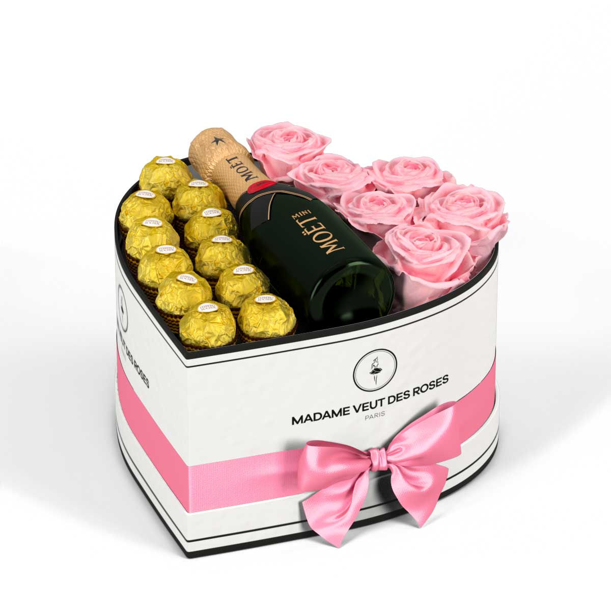 Cœur Medium - Roses éternelles - Madame Veut Des Roses