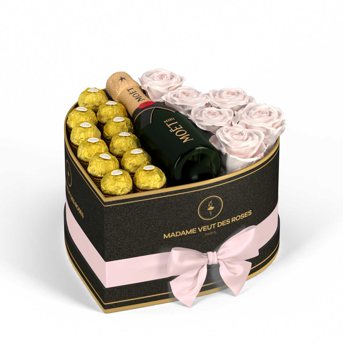 Cœur Medium - Roses éternelles - Madame Veut Des Roses
