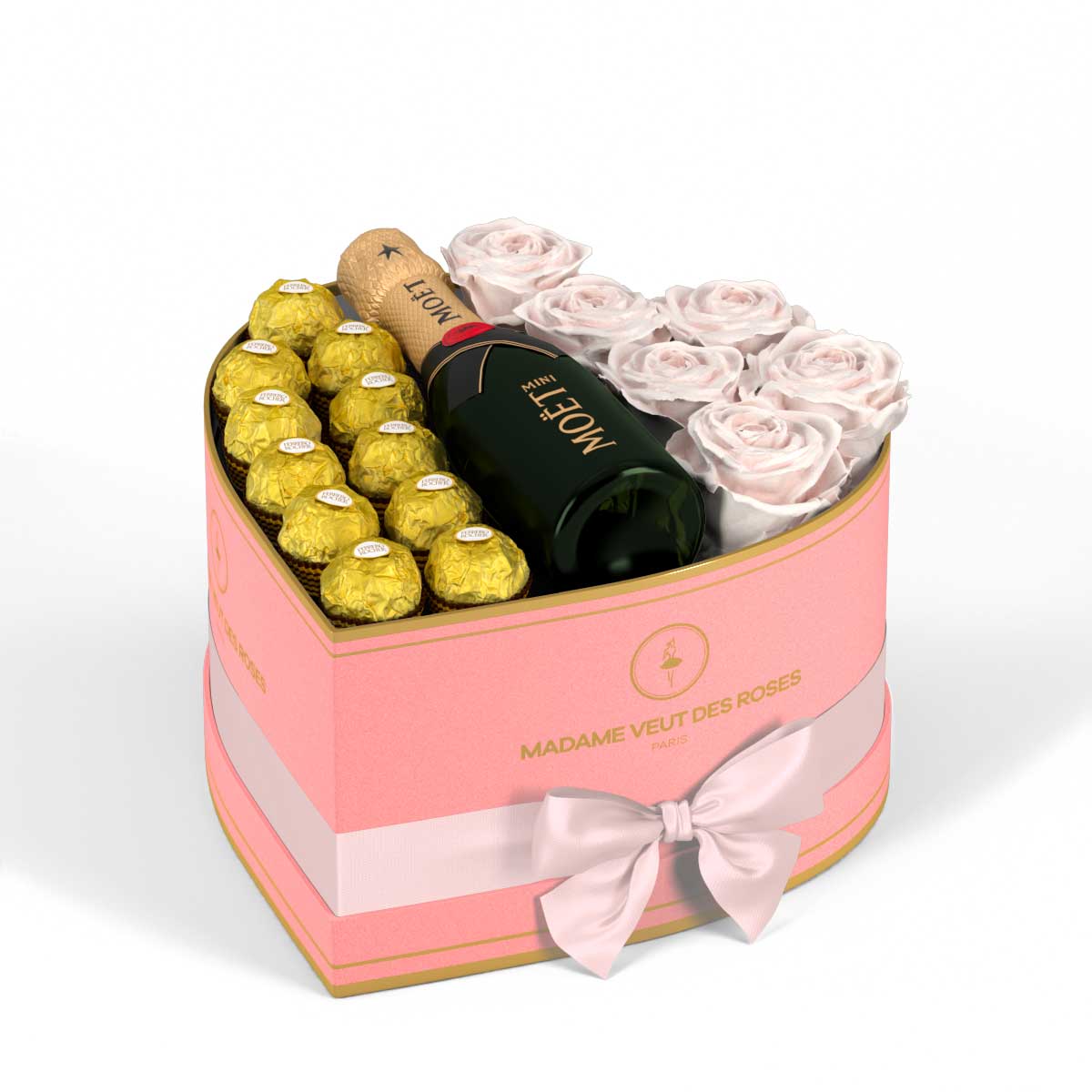 Cœur Medium - Roses éternelles - Madame Veut Des Roses