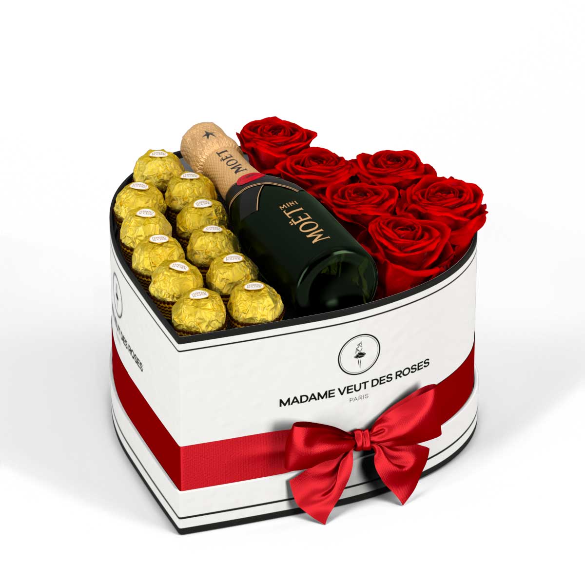 Cœur Medium - Roses éternelles - Madame Veut Des Roses
