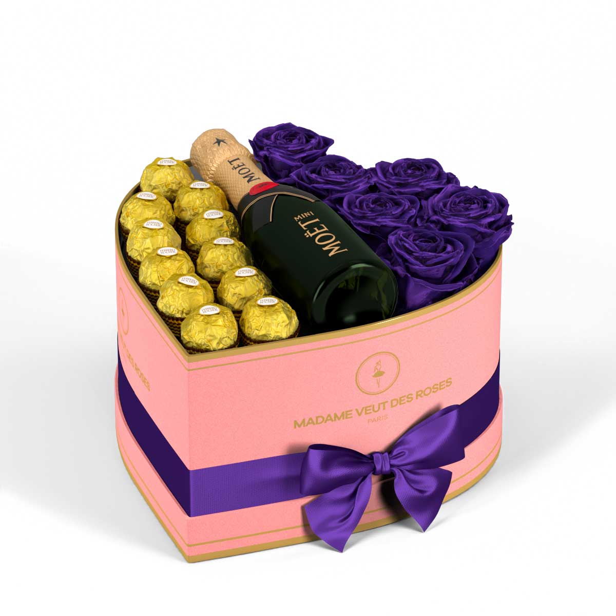 Cœur Medium - Roses éternelles - Madame Veut Des Roses