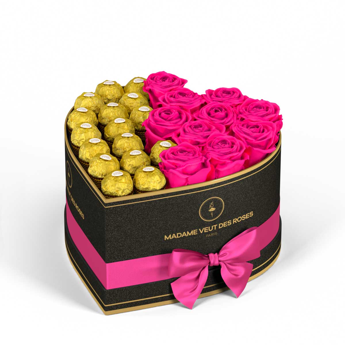 Cœur Medium - Roses éternelles - Madame Veut Des Roses