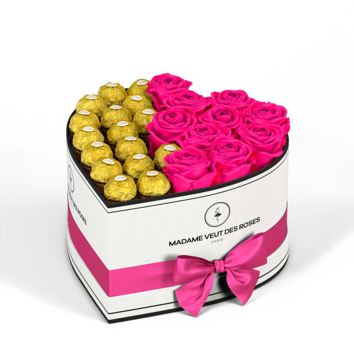 Cœur Medium - Roses éternelles - Madame Veut Des Roses