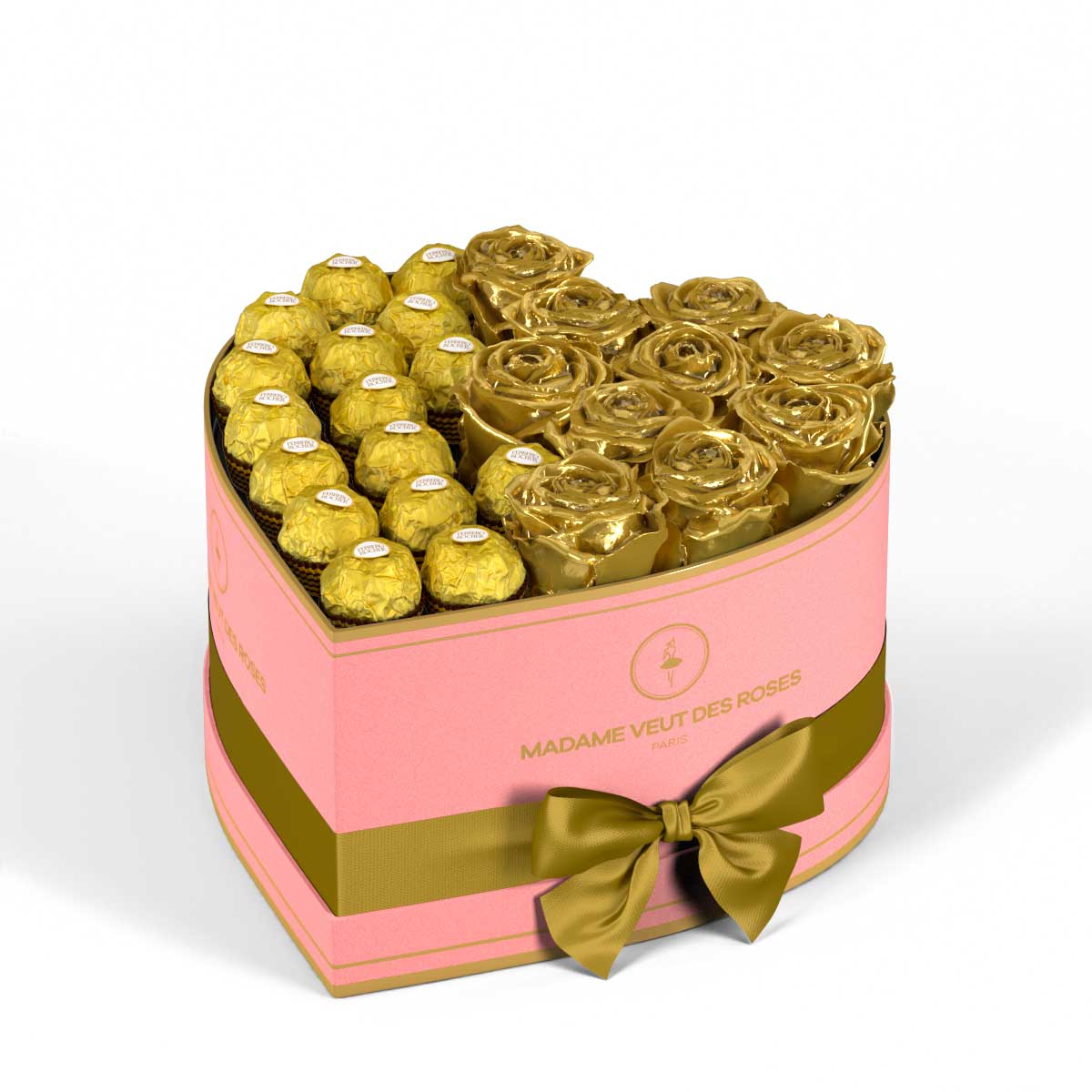 Cœur Medium - Roses éternelles - Madame Veut Des Roses
