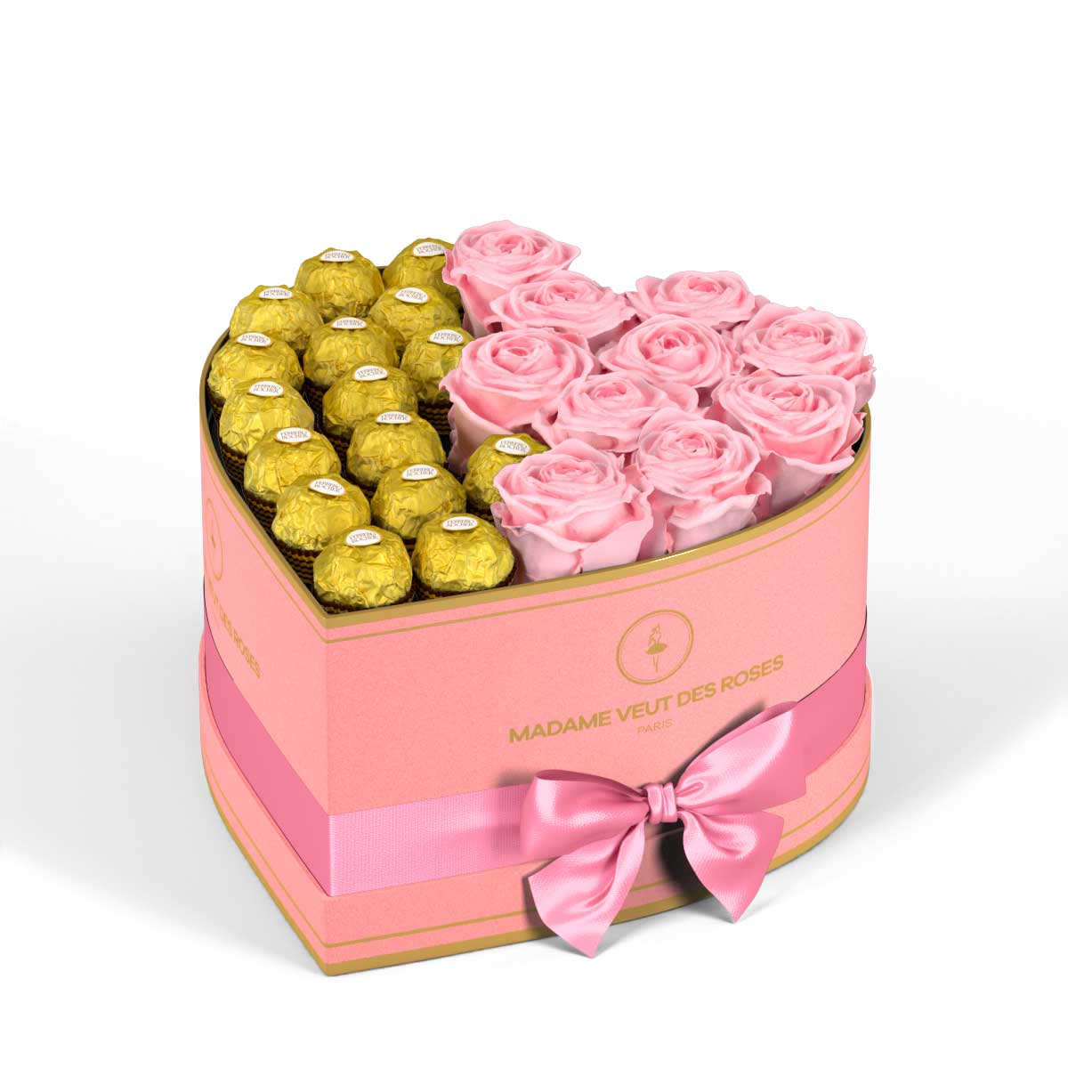 Cœur Medium - Roses éternelles - Madame Veut Des Roses