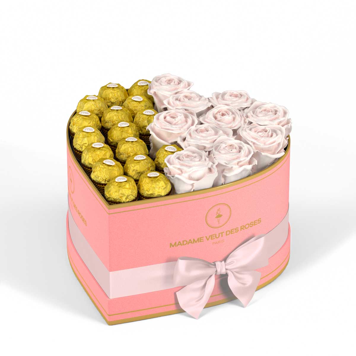 Cœur Medium - Roses éternelles - Madame Veut Des Roses