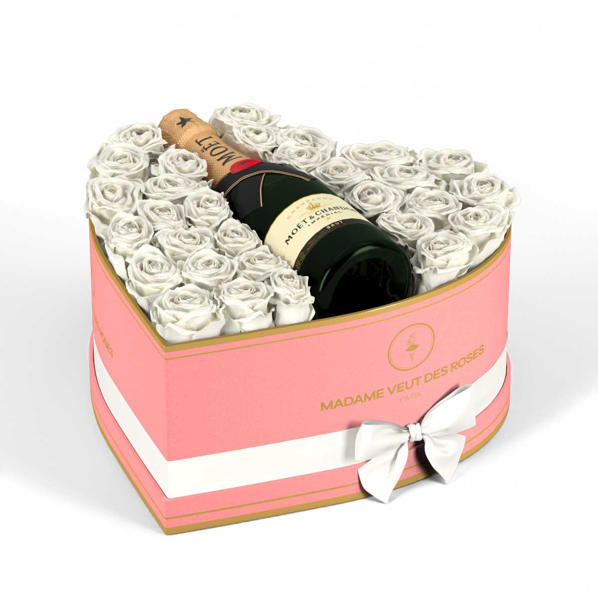 Cœur Grand - Roses éternelles - Madame Veut Des Roses