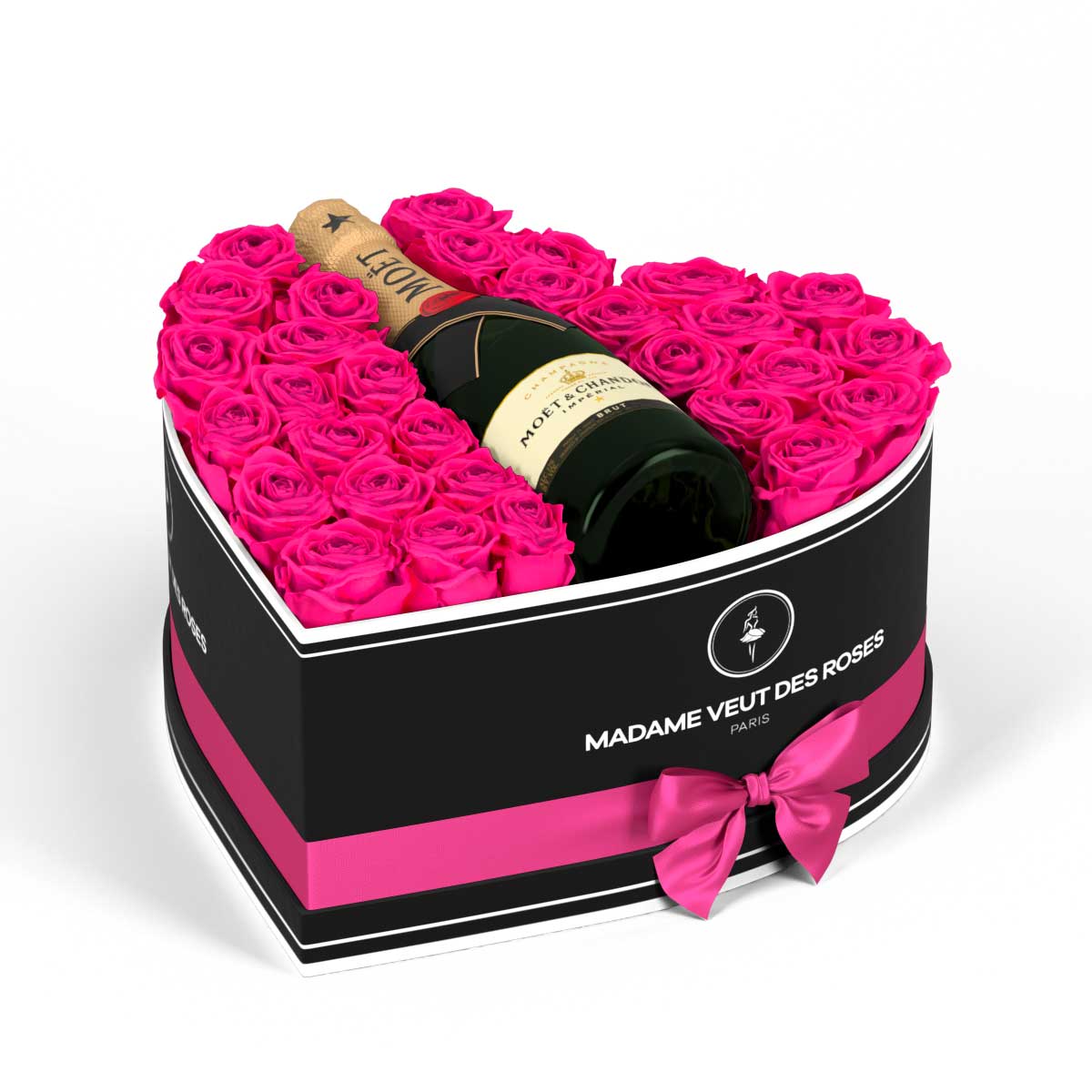 Cœur Grand - Roses éternelles - Madame Veut Des Roses