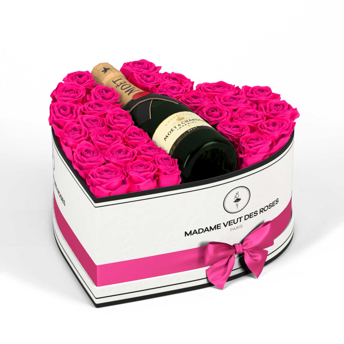 Cœur Grand - Roses éternelles - Madame Veut Des Roses