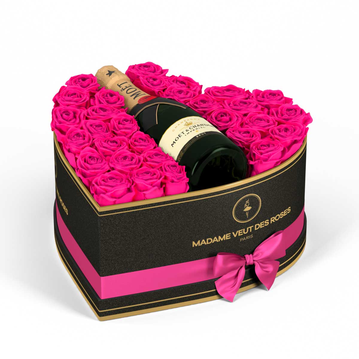 Cœur Grand - Roses éternelles - Madame Veut Des Roses