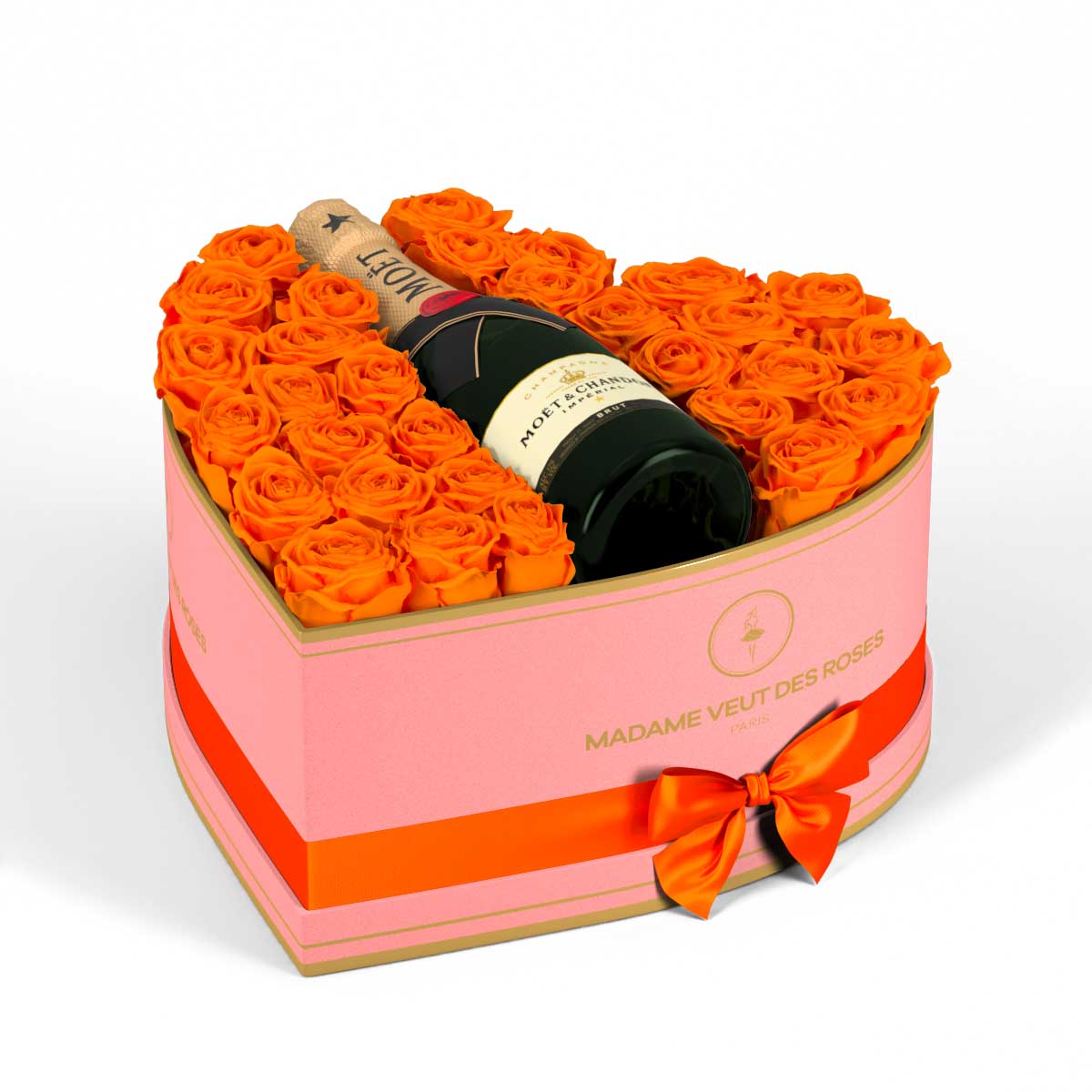 Cœur Grand - Roses éternelles - Madame Veut Des Roses