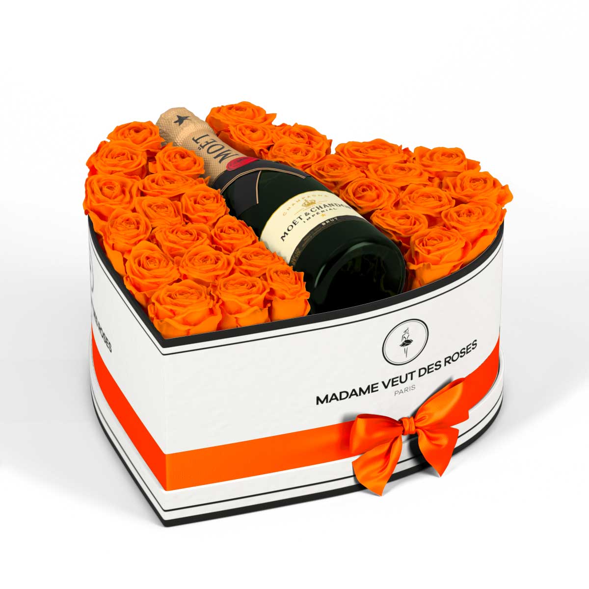 Cœur Grand - Roses éternelles - Madame Veut Des Roses