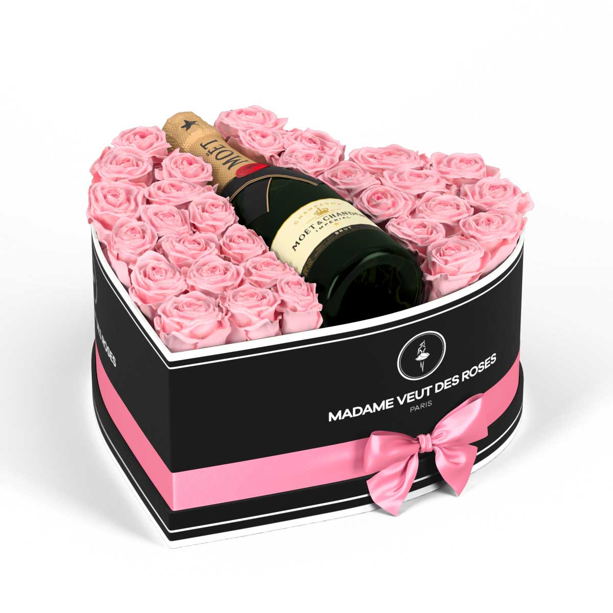 Cœur Grand - Roses éternelles - Madame Veut Des Roses