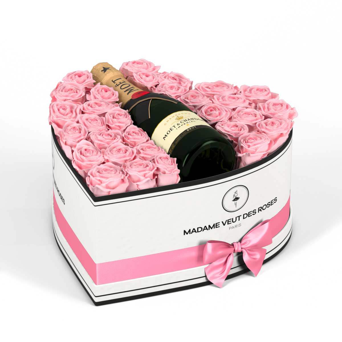 Cœur Grand - Roses éternelles - Madame Veut Des Roses