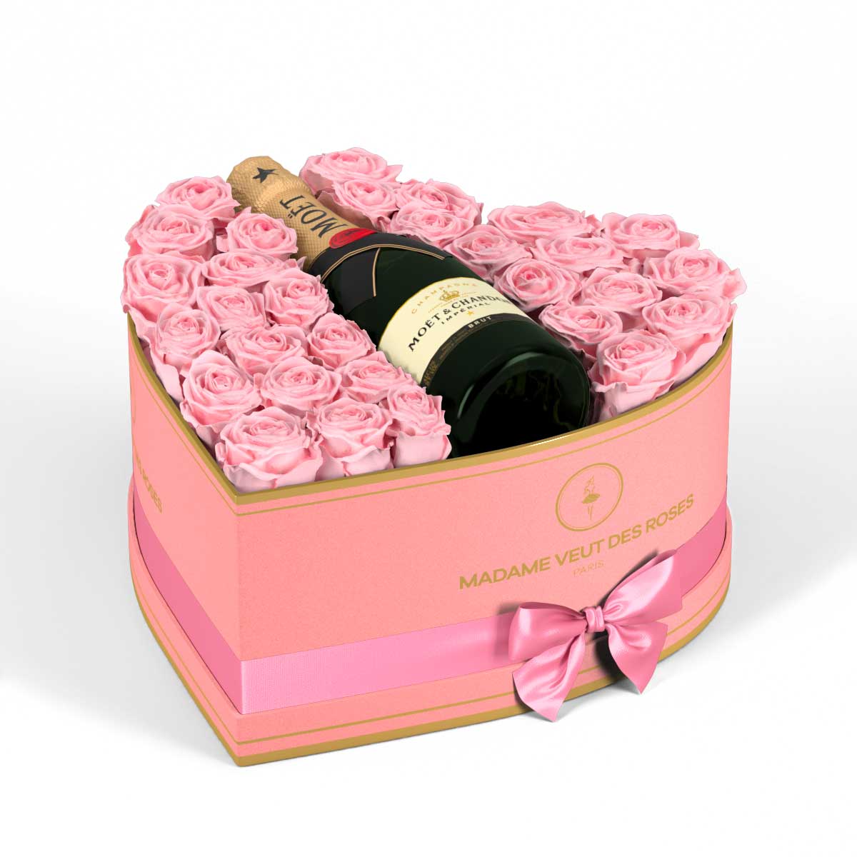Cœur Grand - Roses éternelles - Madame Veut Des Roses