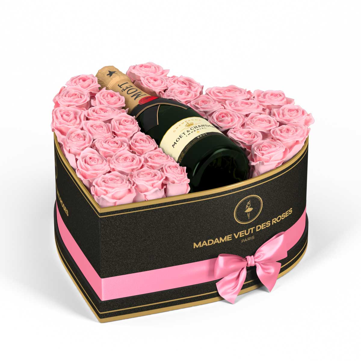 Cœur Grand - Roses éternelles - Madame Veut Des Roses
