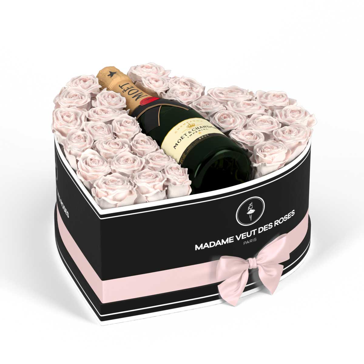 Cœur Grand - Roses éternelles - Madame Veut Des Roses