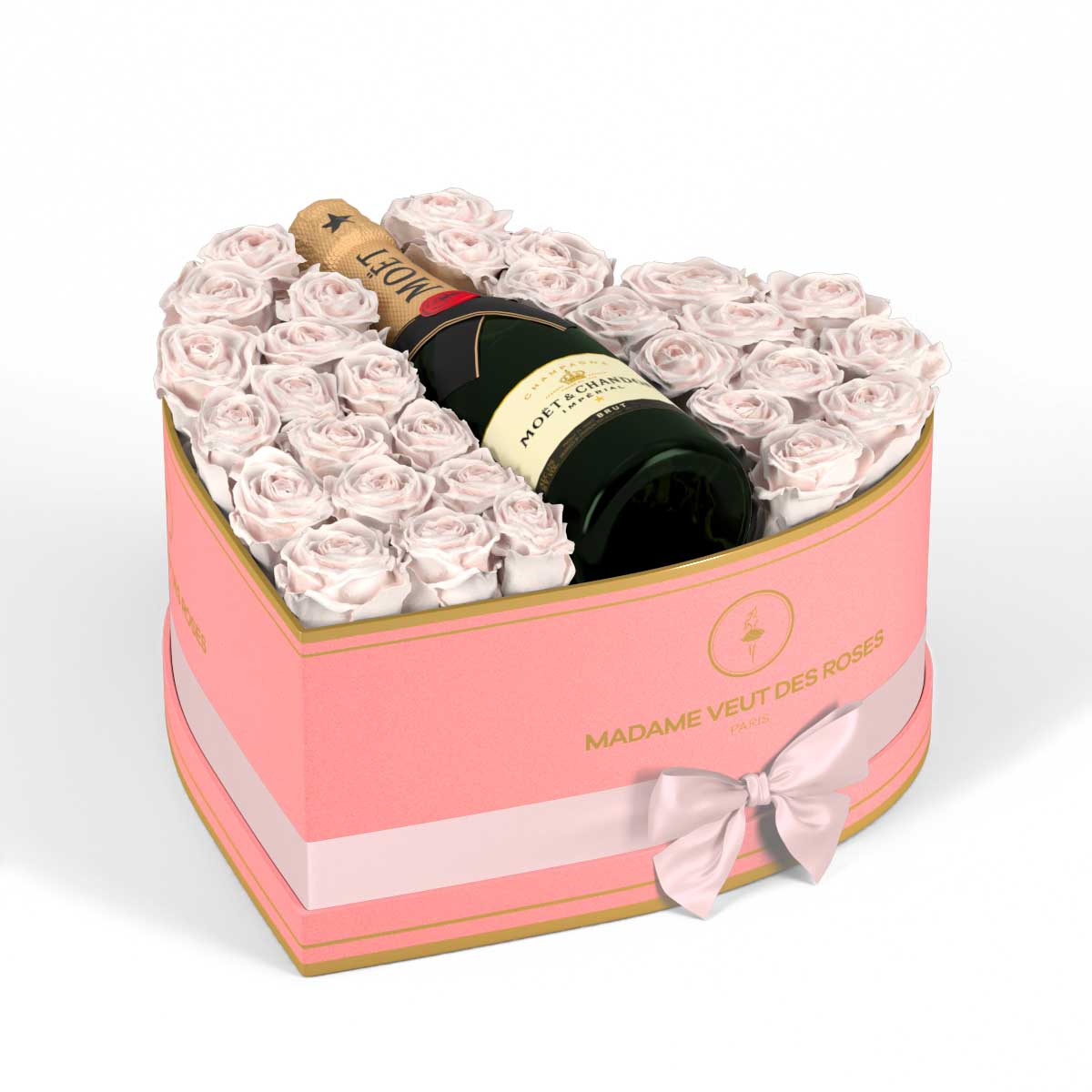 Cœur Grand - Roses éternelles - Madame Veut Des Roses