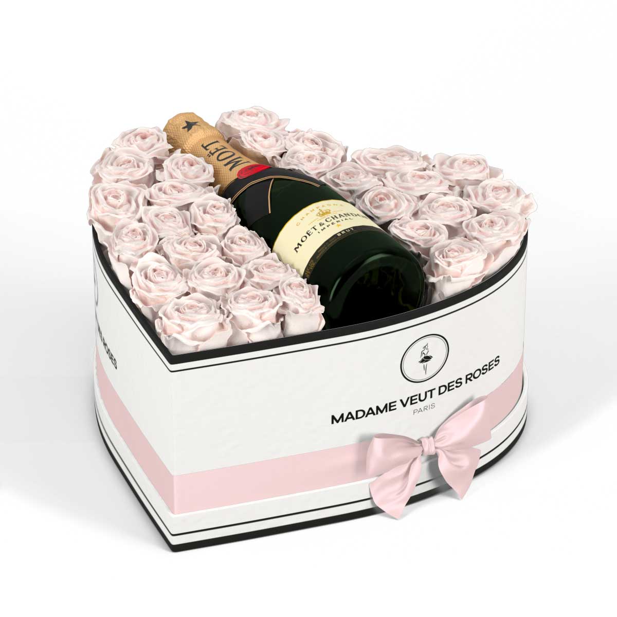 Cœur Grand - Roses éternelles - Madame Veut Des Roses