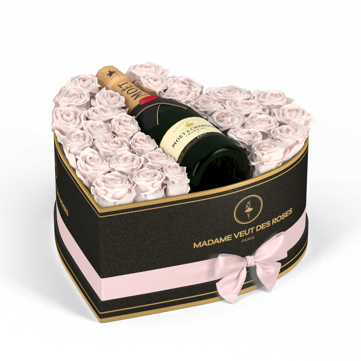 Cœur Grand - Roses éternelles - Madame Veut Des Roses