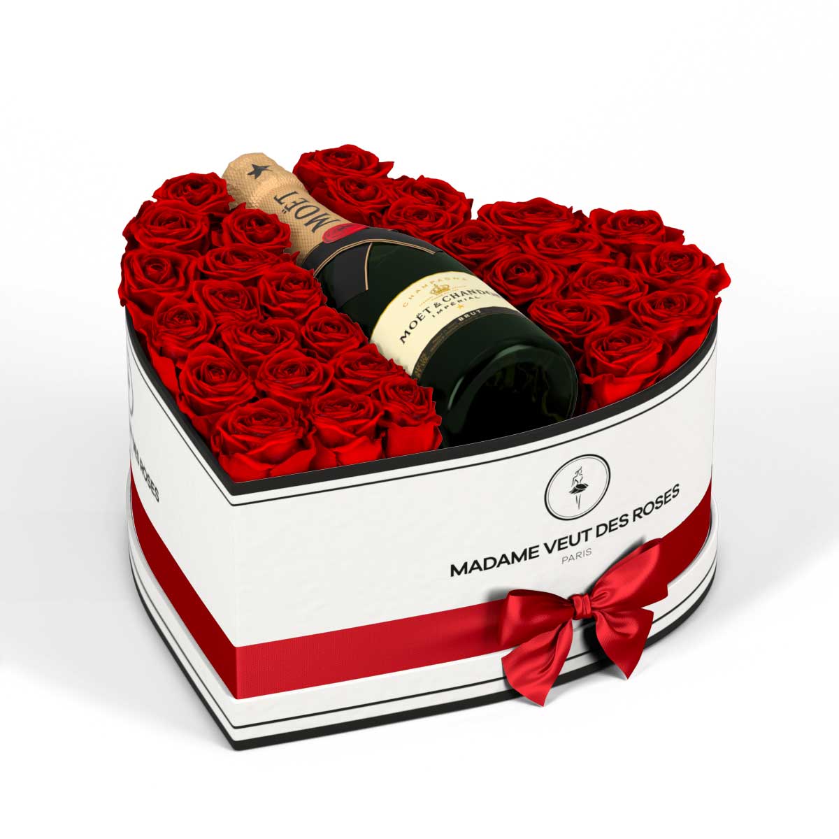 Cœur Grand - Roses éternelles - Madame Veut Des Roses