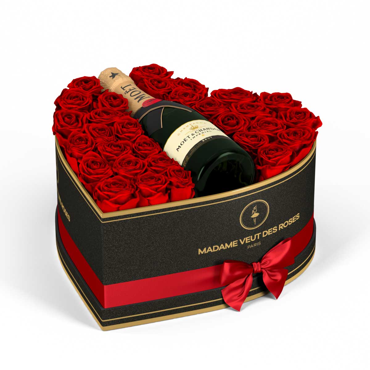 Cœur Grand - Roses éternelles - Madame Veut Des Roses