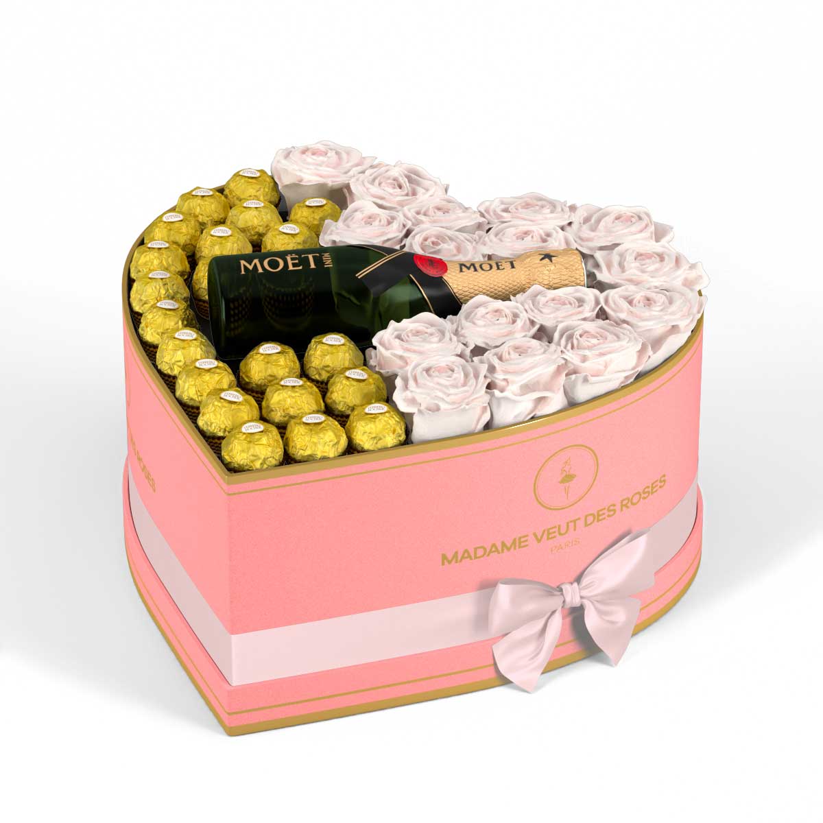 Cœur Grand - Roses éternelles - Madame Veut Des Roses