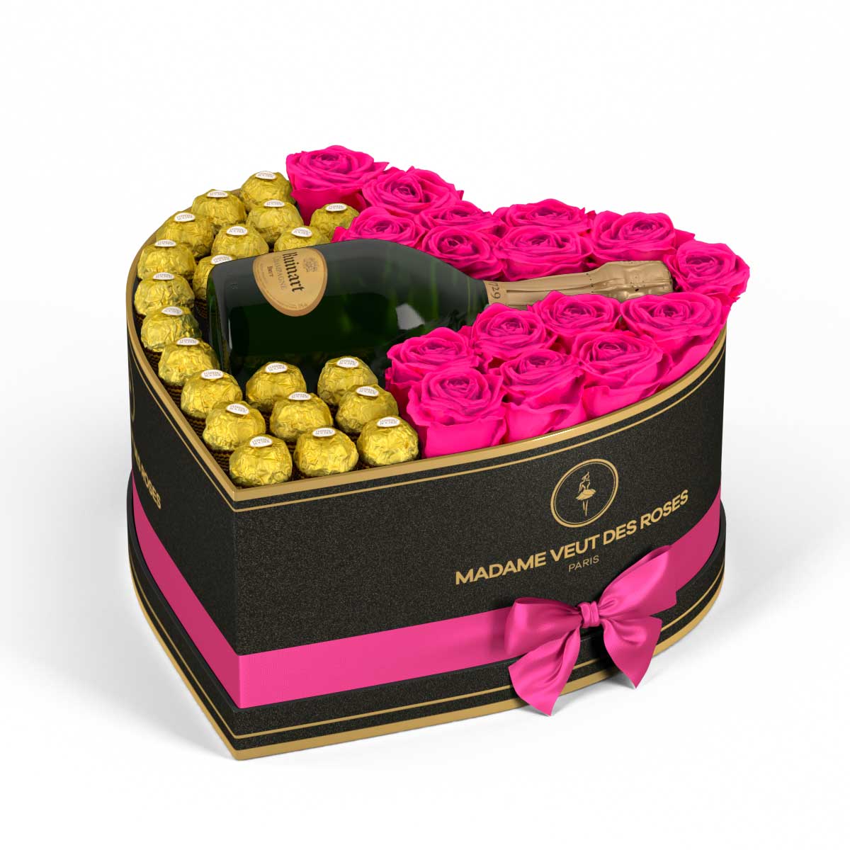 Cœur Grand - Roses éternelles - Madame Veut Des Roses