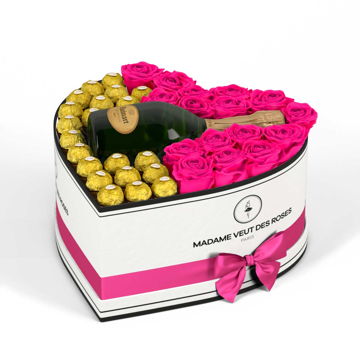 Cœur Grand - Roses éternelles - Madame Veut Des Roses