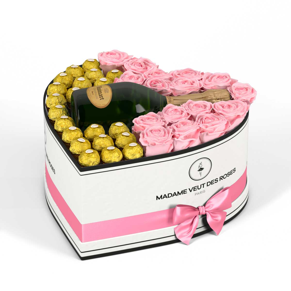 Cœur Grand - Roses éternelles - Madame Veut Des Roses