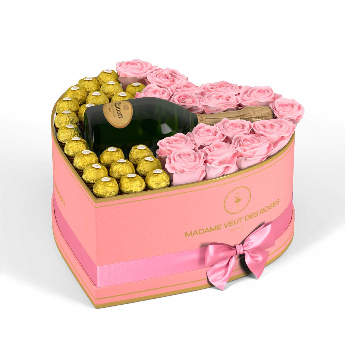 Cœur Grand - Roses éternelles - Madame Veut Des Roses