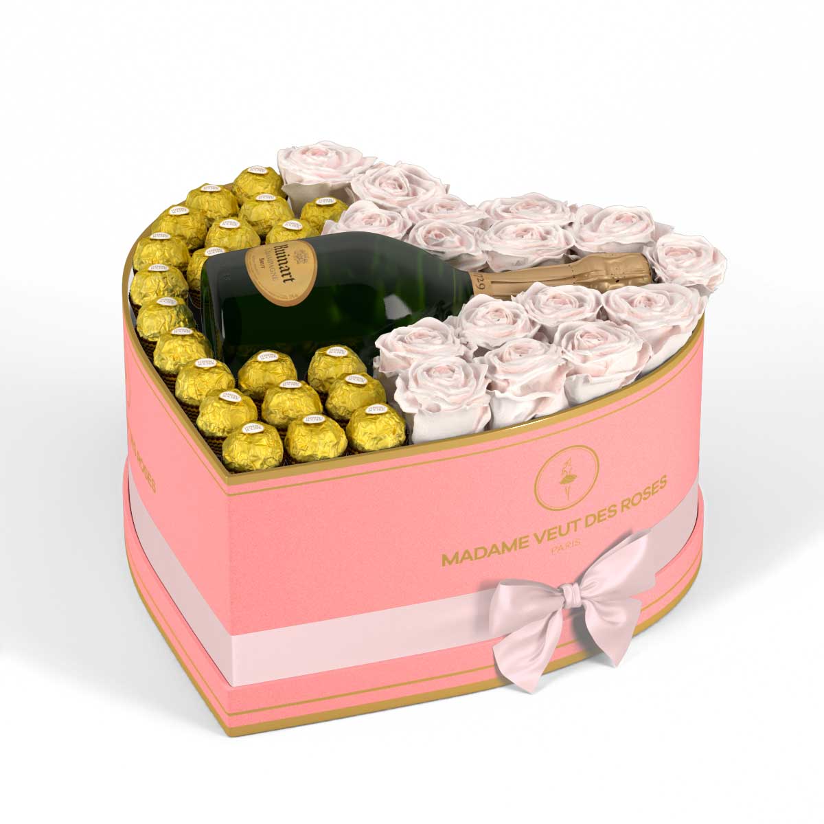 Cœur Grand - Roses éternelles - Madame Veut Des Roses