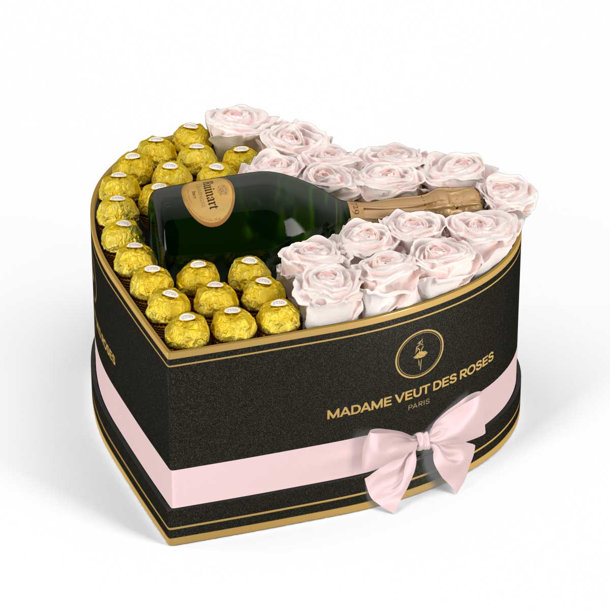 Cœur Grand - Roses éternelles - Madame Veut Des Roses