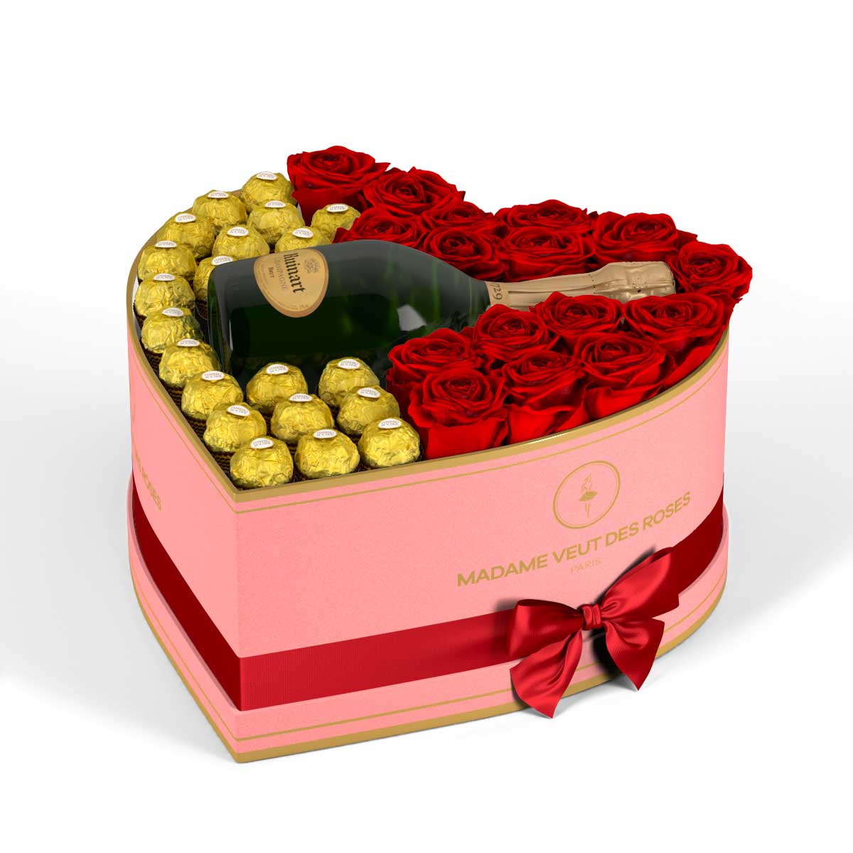 Cœur Grand - Roses éternelles - Madame Veut Des Roses